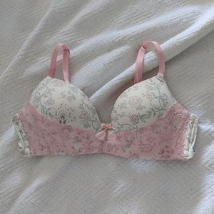 La vie en rose no underwire floral bra
